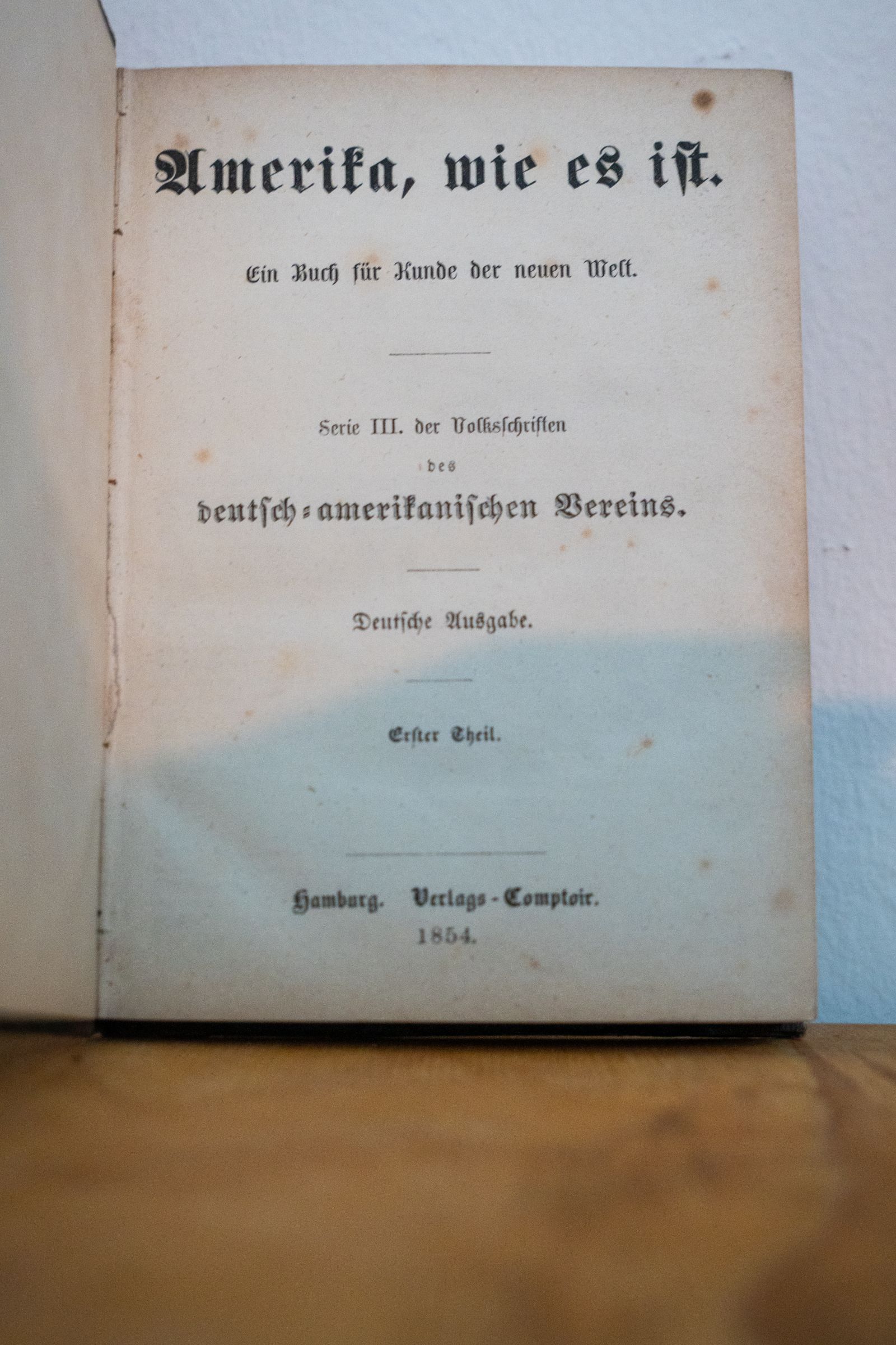 „Amerika, wie es ist“ – Leitfaden für deutsche Auswanderer (1854)
