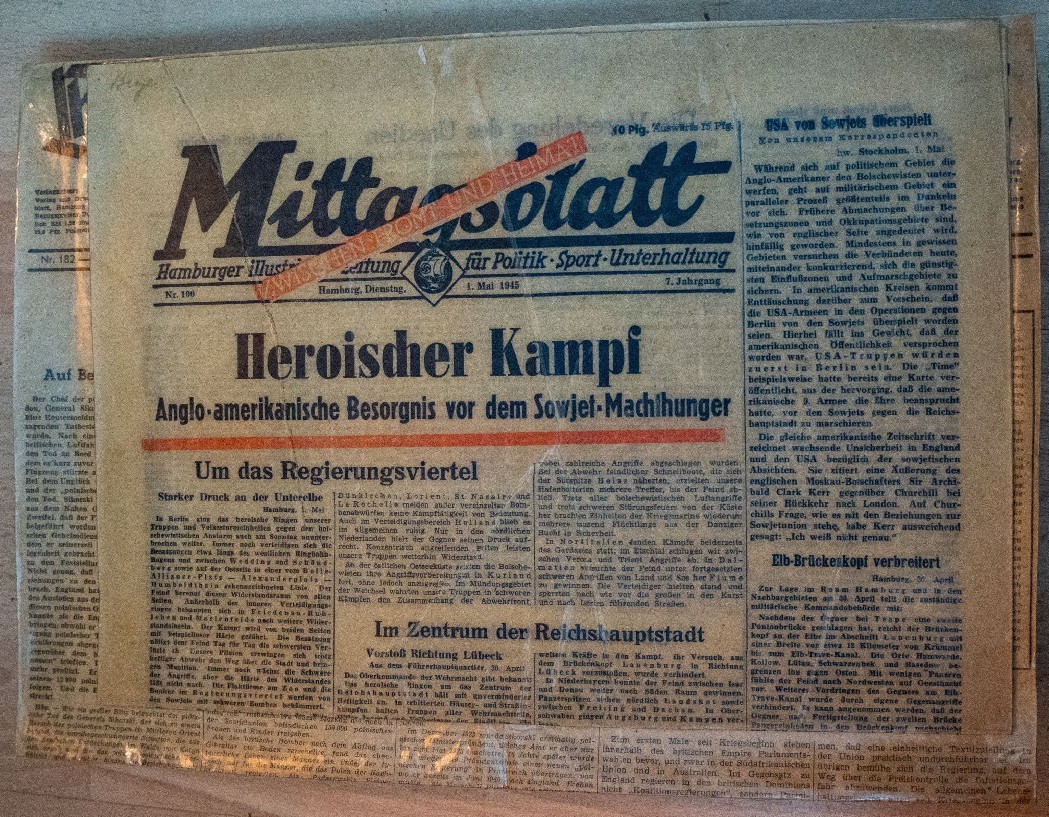Historisches Zeitungskonvolut: Deutsche Printmedien im Zweiten Weltkrieg (1939–1945)